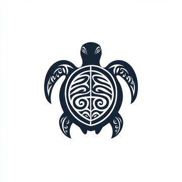Ornate Tribal Style Sea Turtle Design