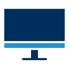 Monitor Blue Color Icon