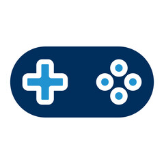 Obraz premium Joystick Blue Color Icon