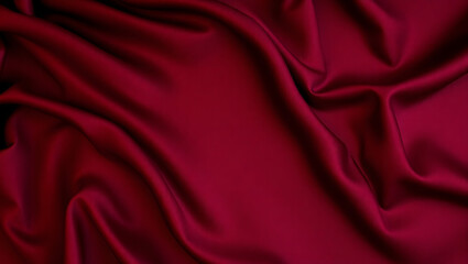 Obraz premium Elegant Burgundy and Crimson Abstract Background with Silk Satin Velvet Fabric