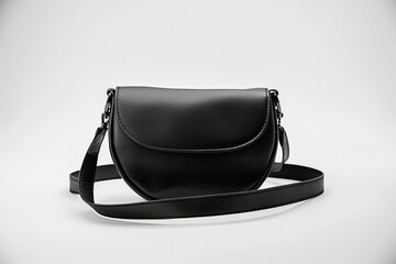 Ultra Quality Image of Fashion Black Female Cross Body Bag Isolated on White Background