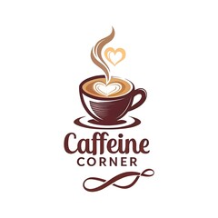 Obraz premium Coffee shop logo design