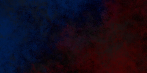 Artificial magic smoke in red-blue light on black background. Fire texture. Smoke light. Vintage grunge pattern for design and decoration With space for text.Background of dense smoke in red-blue.  © Kainat 