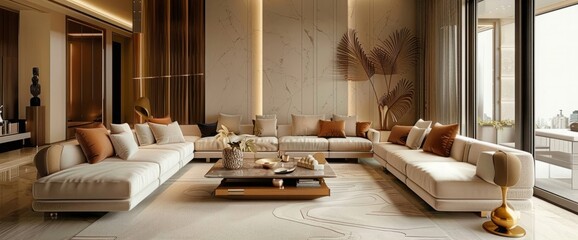 Luxury interiors with modern accents