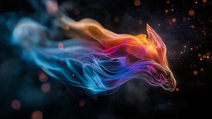 Fototapeta premium Aurora Shaping into Fantastical Creatures