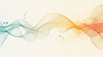 Abstract flowing wave design, light background, website header