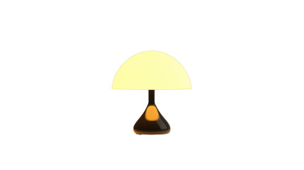 Table lamp on transparent background
