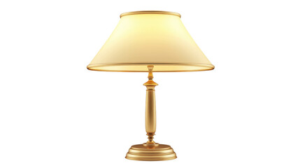 Table lamp on transparent background