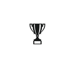 Silhouette of a trophy, perfect for highlighting special achievements or awards