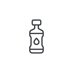 Bottle of water line icon