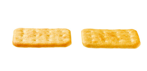 Cheese crackers isolated. Cheese crackers isolated on white background.