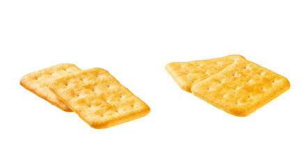 Cheese crackers isolated. Cheese crackers isolated on white background.
