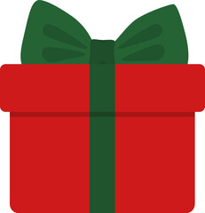 red gift box with ribbon