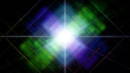 Brightly coloured three dimensional abstract as a background.