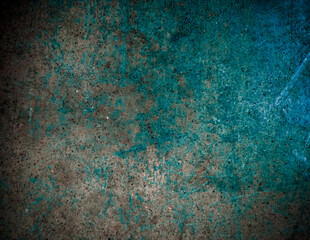 Fototapeta premium abstract cool tone aqua blue green marine water gray concrete tint elegant blank empty presentation with copy space