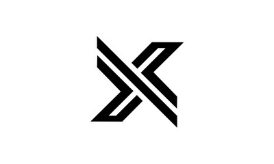 Obraz premium X logo vector