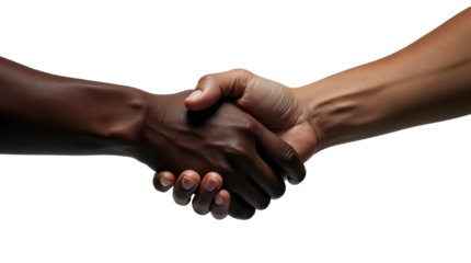  two hands engaged in a handshake, symbolizing connection and agreement.