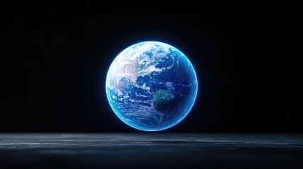 Earth, space, planet, dark background, global, environment, cosmic, digital art,  website banner