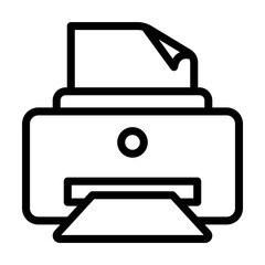 Print outline icon