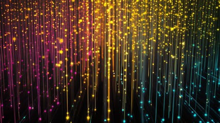 High-tech digital network connection lines, glowing with advanced data traffic and seamless communication, modern internet infrastructure technology wallpaper


