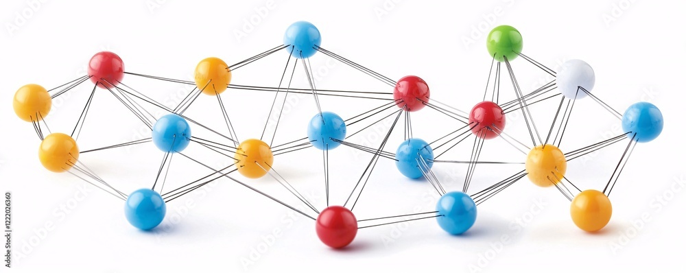 Poster a symbolic image of interconnected nodes representing demographics and behavior patterns