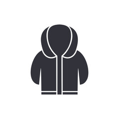Jacket solid icons, minimalist vector illustration ,simple transparent graphic element .Isolated on white background