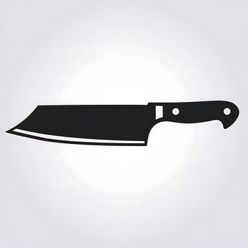 knife on a white background