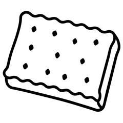 Pop Tart Minimal Line Art