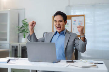 Celebrating Success at the Office Desk