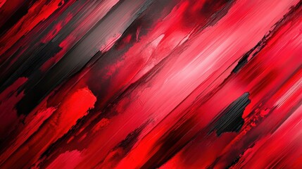 A deep red and black diagonal streaked background, conveying intensity and boldness