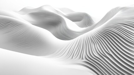 Abstract futuristic lines, fluid design, 3d render, Generative AI