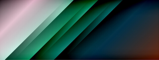 Obraz premium Dynamic shadow lines with gradient colors geometric background