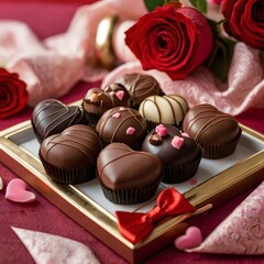 heart shaped chocolates