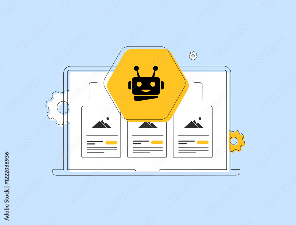 Poster ai predictive product recommendations - customer experience through personalized suggestions, data a