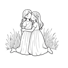 Fototapeta premium bride and groom