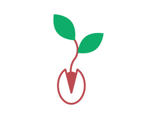 Seed icon. Farming & Gardening icon. Flat vector icons.