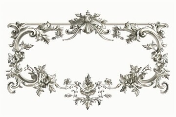 Elegant vintage floral frame illustration