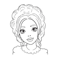 couple in kissing on white background 