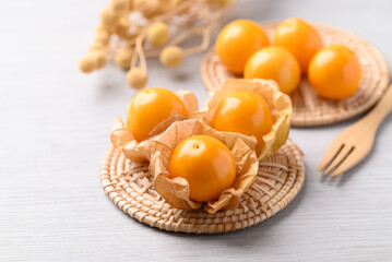 Cape gooseberry or Golden berry (Physalis peruviana), Healthy fruit
