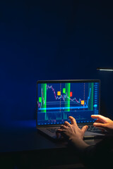 Trading stock. Stock market. Trading investment. Broker. Stock exchange market.