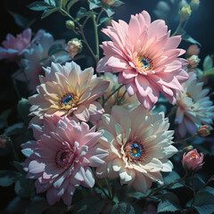 Gemstone pastel florals 