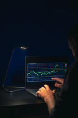 Trading stock. Stock market. Trading investment. Broker. Stock exchange market.