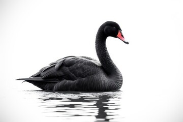 Swan animal black bird.