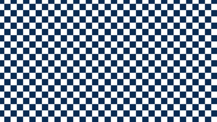 Japanese background: Navy and white checkered pattern