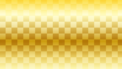 Japanese background: Gold checkered pattern