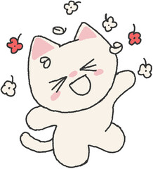 cat with a heart