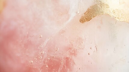 Luxurious Metallic Gold and Pastel Pink Texture - made with Generative AI