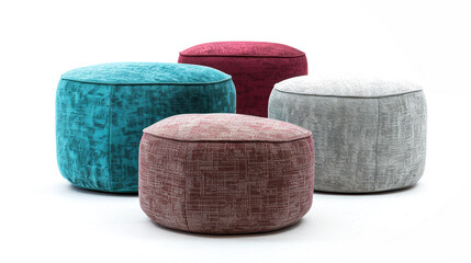 colorful round couch