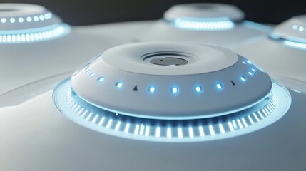 Modern wireless technology concept with abstract connections, glowing data streams, and digital devices symbolizing communication and innovation in a futuristic digital world


