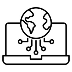 Cyberspace icon